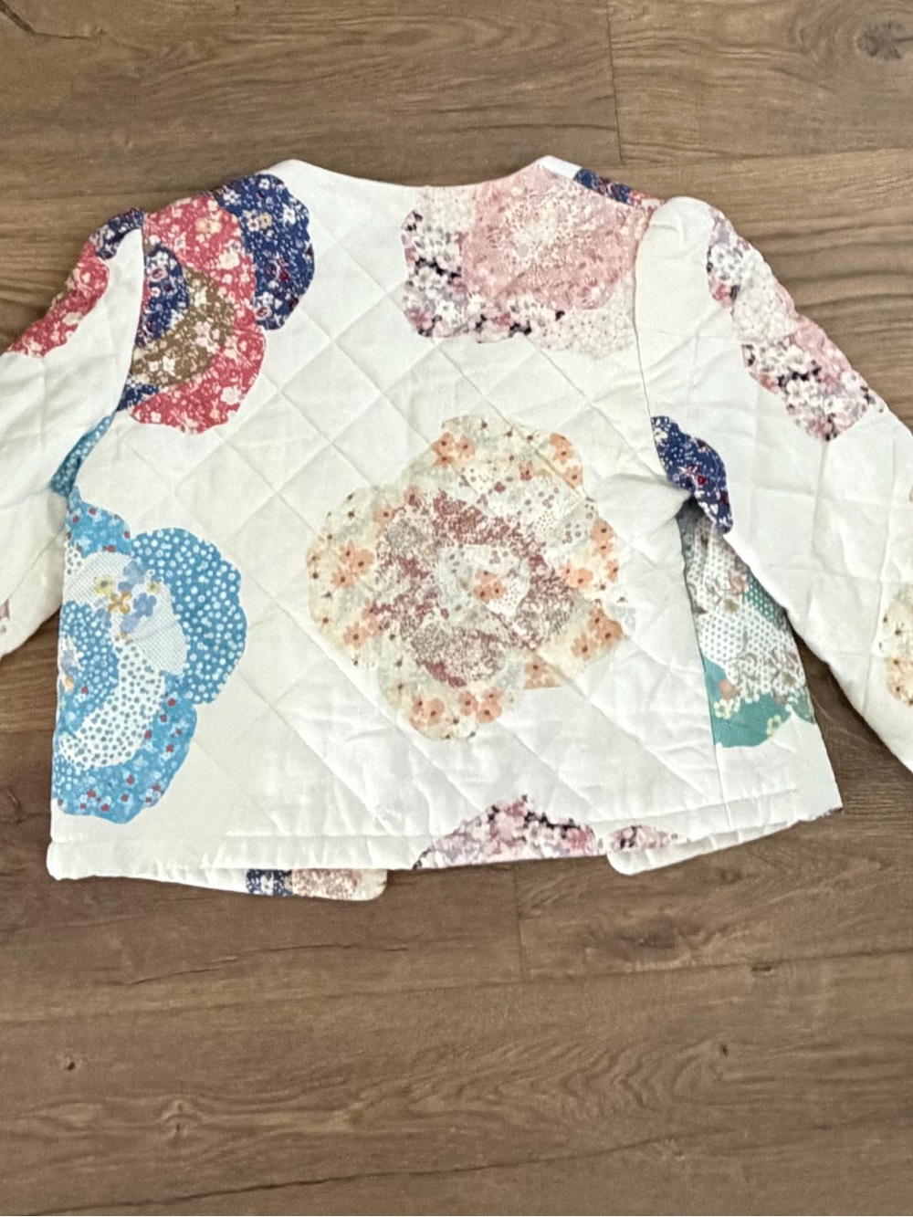 House of Harlow 1960 Floral Patchwork Quilted Bomber Jacket Cottagecore Small - Picture 5 of 11